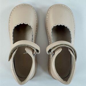 L’Amour - Champagne Leather Mary Jane Shoes - Size 1